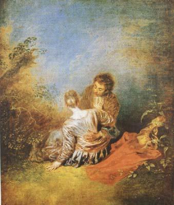 Jean-Antoine Watteau The Indiscretion (mk08) china oil painting image